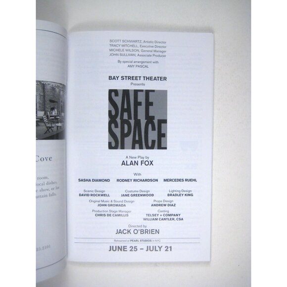 Safe Space New Play Bay Street Theater 2019 Mainstage Sag Harbour - Picture 2 of 5